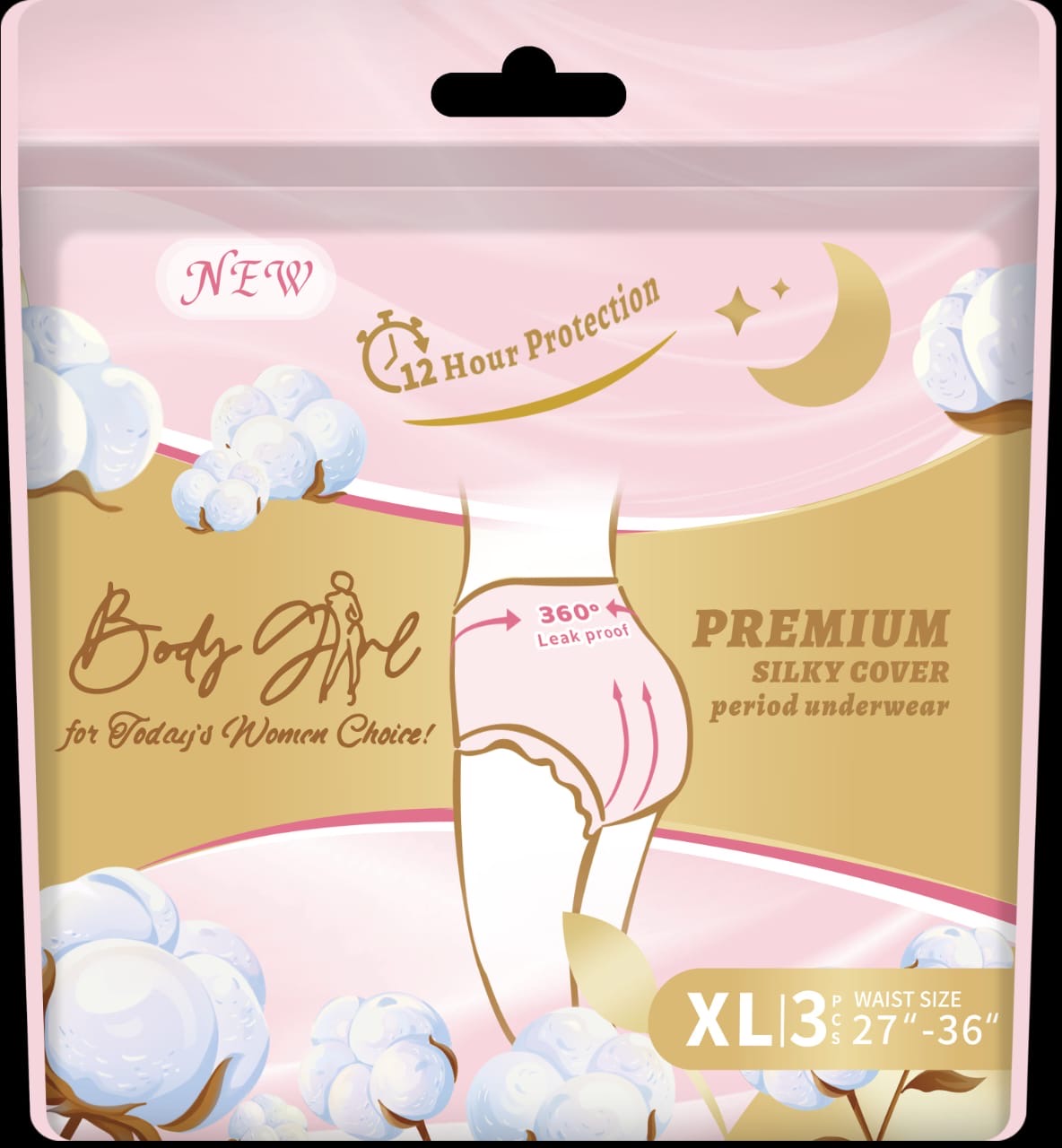Premium Disposable Period Underwear – 360° Leak-Proof Protection (Pack of 3)