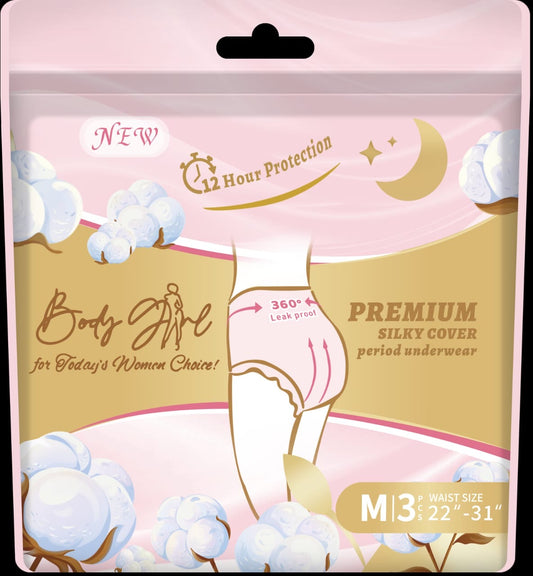 Premium Disposable Period Underwear – 360° Leak-Proof Protection (Pack of 3)