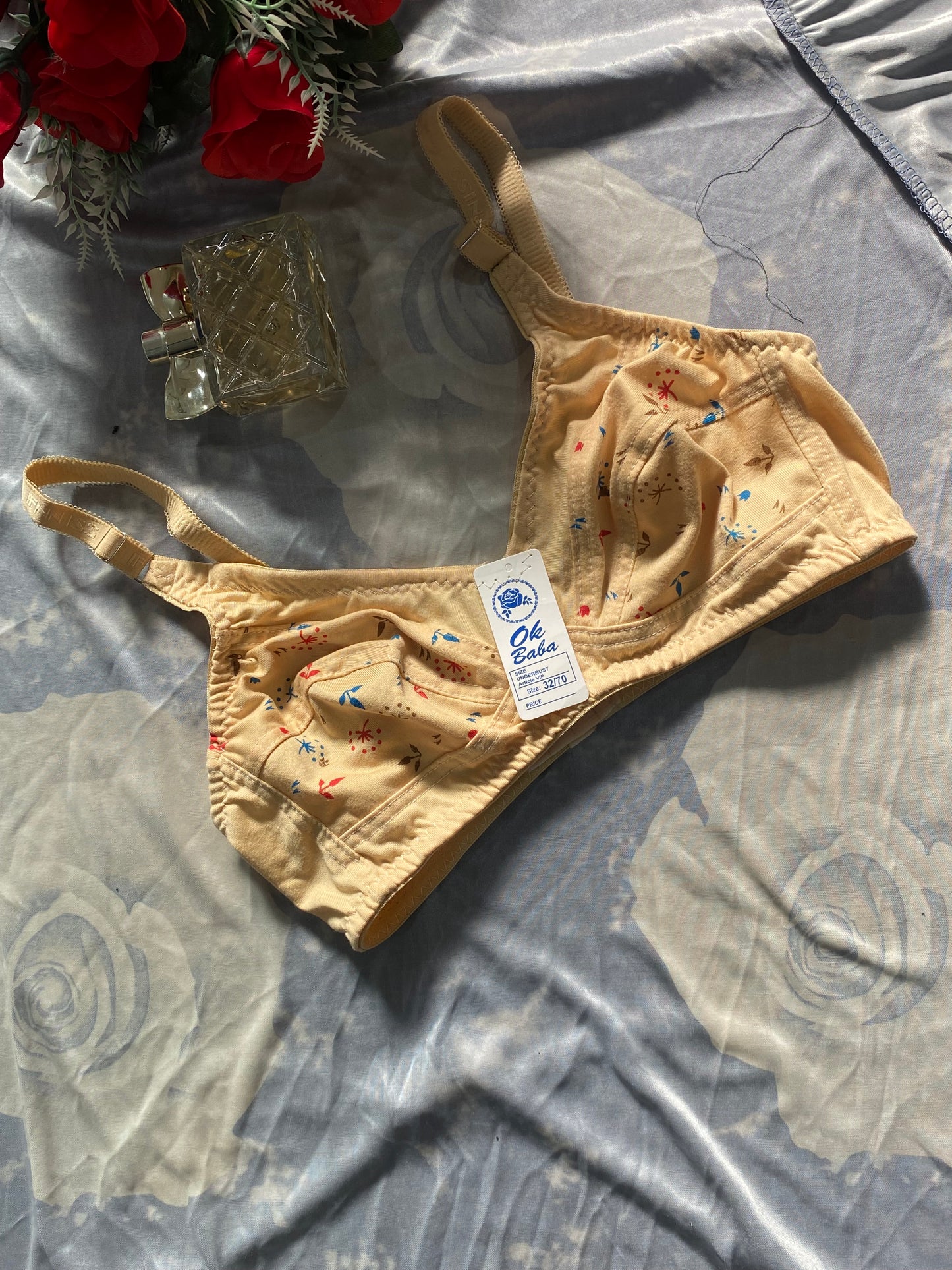 Daily Essentials Floral Bra - Soft Fabric & Non-Padded