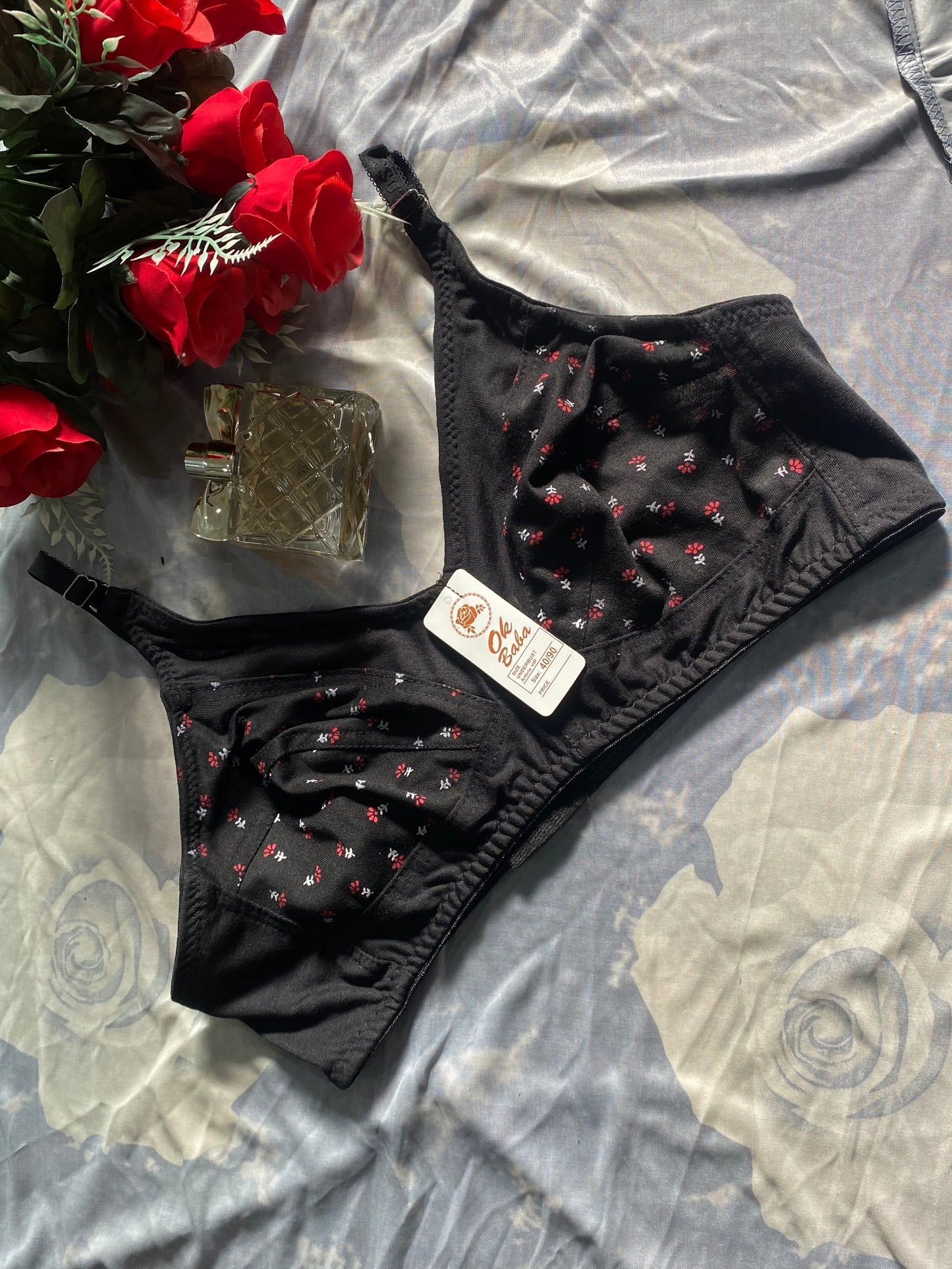 Daily Essentials Floral Bra - Soft Fabric & Non-Padded