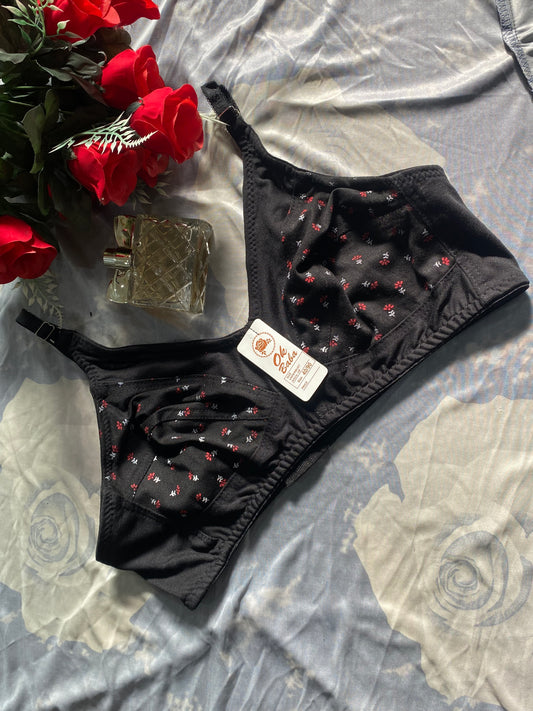 Daily Essentials Floral Bra - Soft Fabric & Non-Padded