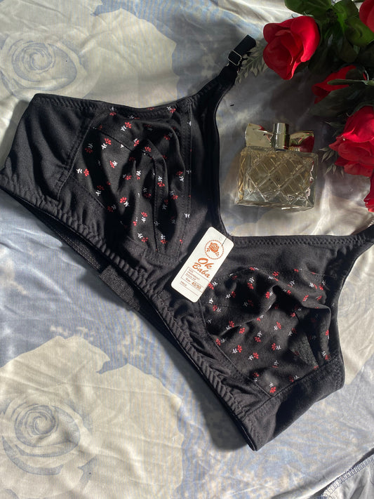 Daily Essentials Floral Bra - Soft Fabric & Non-Padded